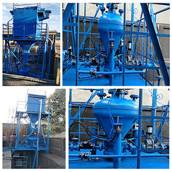 Silo İçin Düşük Güç Tüketimi Pnömatik Taşıma Pompası Ekipmanları